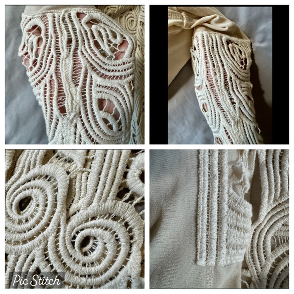 ON HOLD! Vintage VIVIENNE TAM Y2K / 2000s sheer mesh & lace bell sleeve top. M - Picture 8 of 10